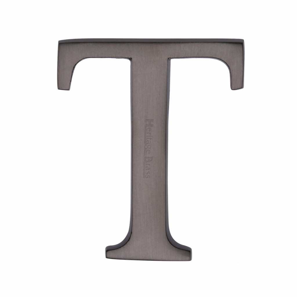 M Marcus Heritage Brass Letter T - Pin Fix 51mm